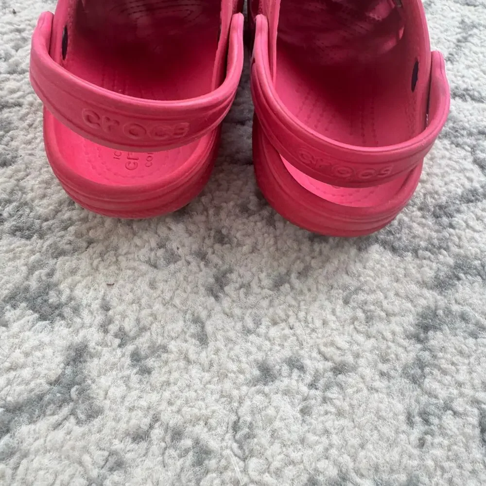Girls Pink Crocs Size 13C